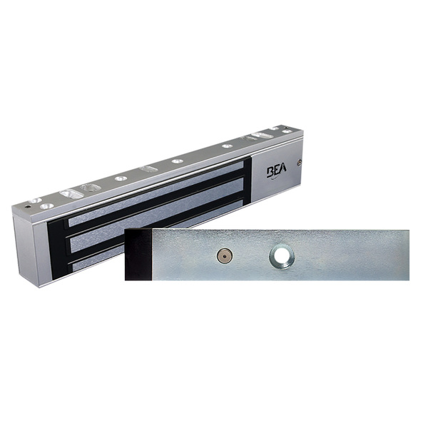 Bea Mag Lock, Single Door, US28, Door Stat Sensor, Time Delay, 1200lb 10MAGLOCK1ULDS